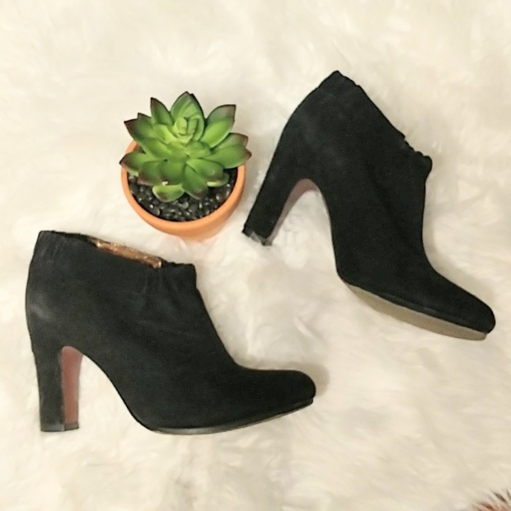 sam edelman | suede booties size 6
